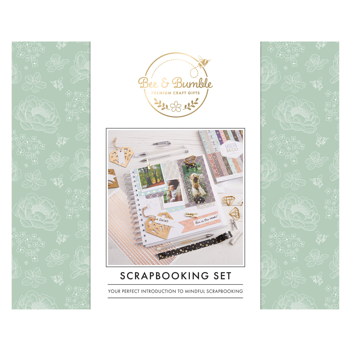 Bee & Bumble Scrapbooking Set - White