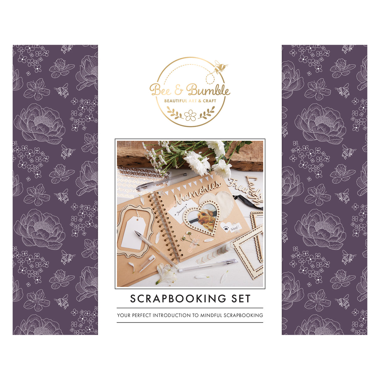 Bee & Bumble Scrapbooking Set - Kraft