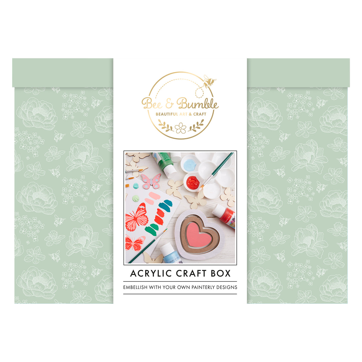 Bee & Bumble Acrylic Craft Box