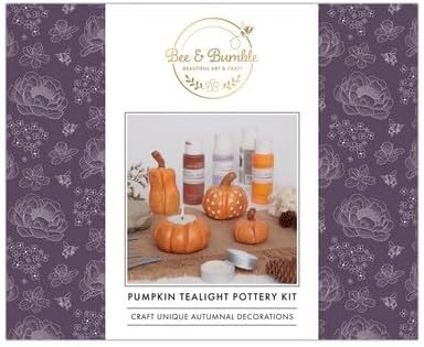 Bee & Bumble Pumpkin Tealight Pottery Kit