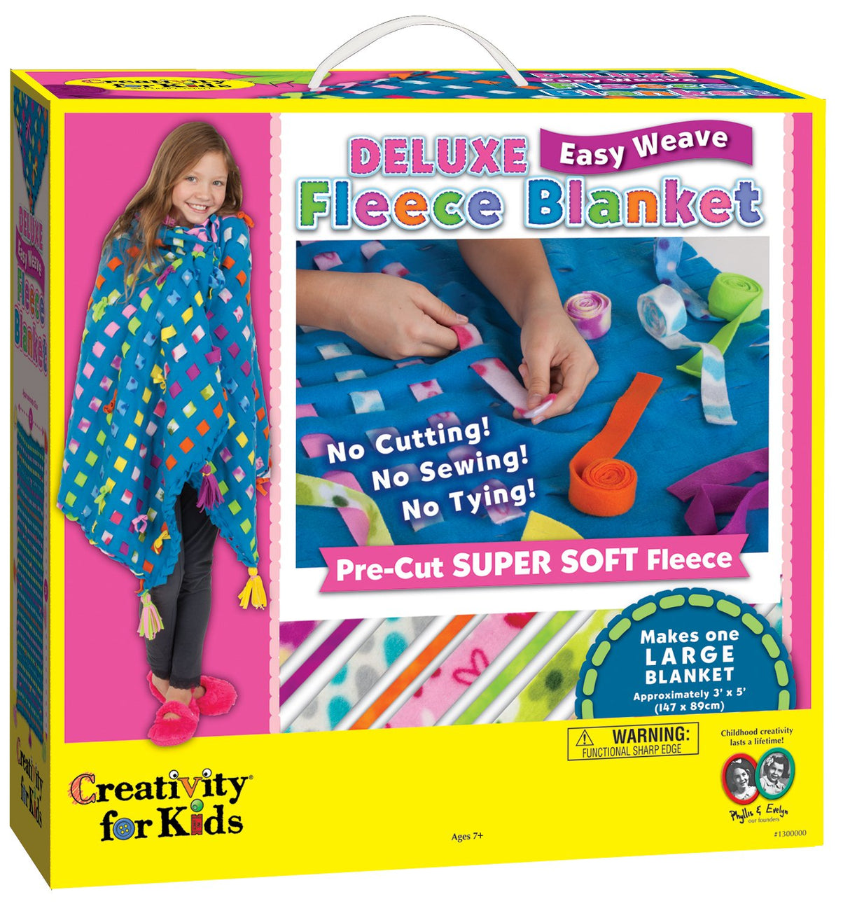 Creativity for Kids Deluxe Easy Weave Fleece Blanket