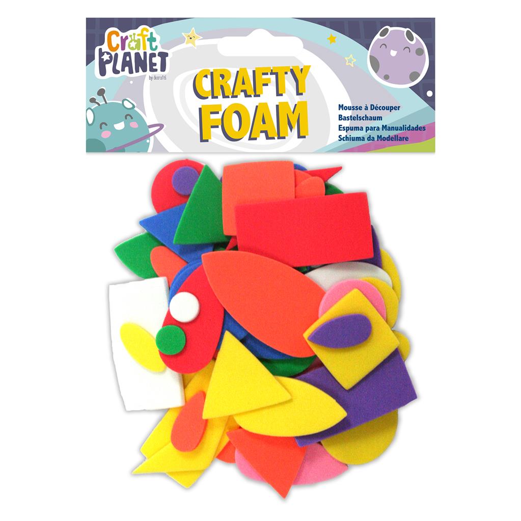 Craft Planet Crafty Foam Shapes (75pcs)