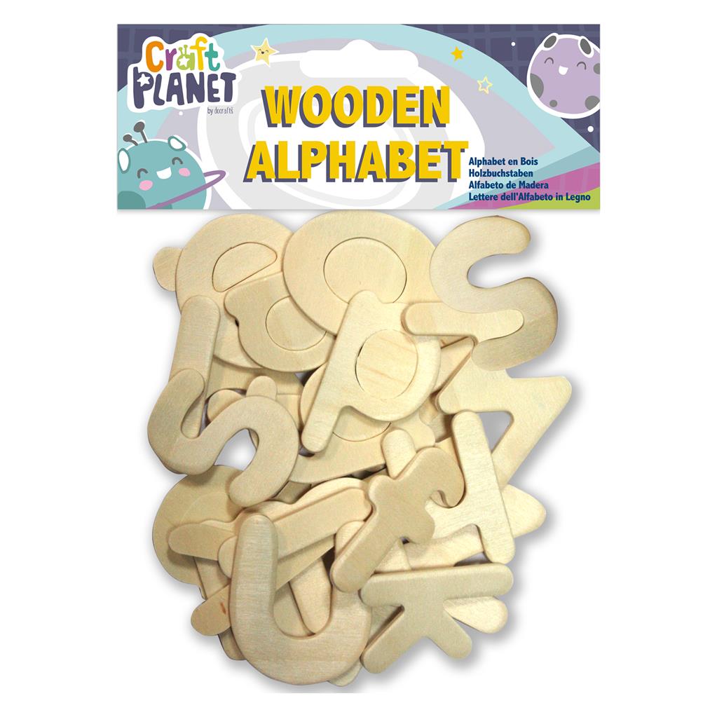 Craft Planet Wooden Alphabet Pack (26pcs)