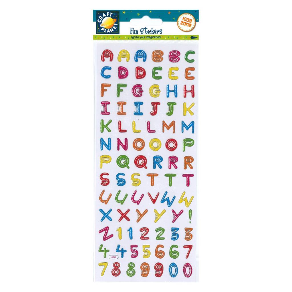 Craft Planet Fun Stickers - Alphabet