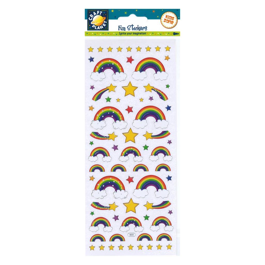 Craft Planet Fun Stickers - Rainbows