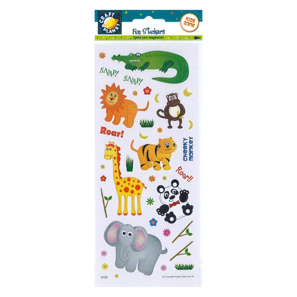 Craft Planet Fun Stickers - Roar