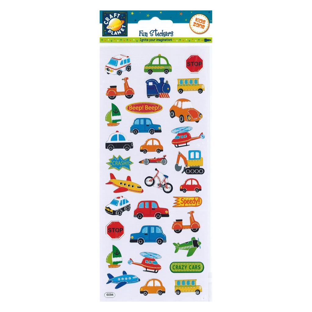 Craft Planet Fun Stickers - Beep Beep