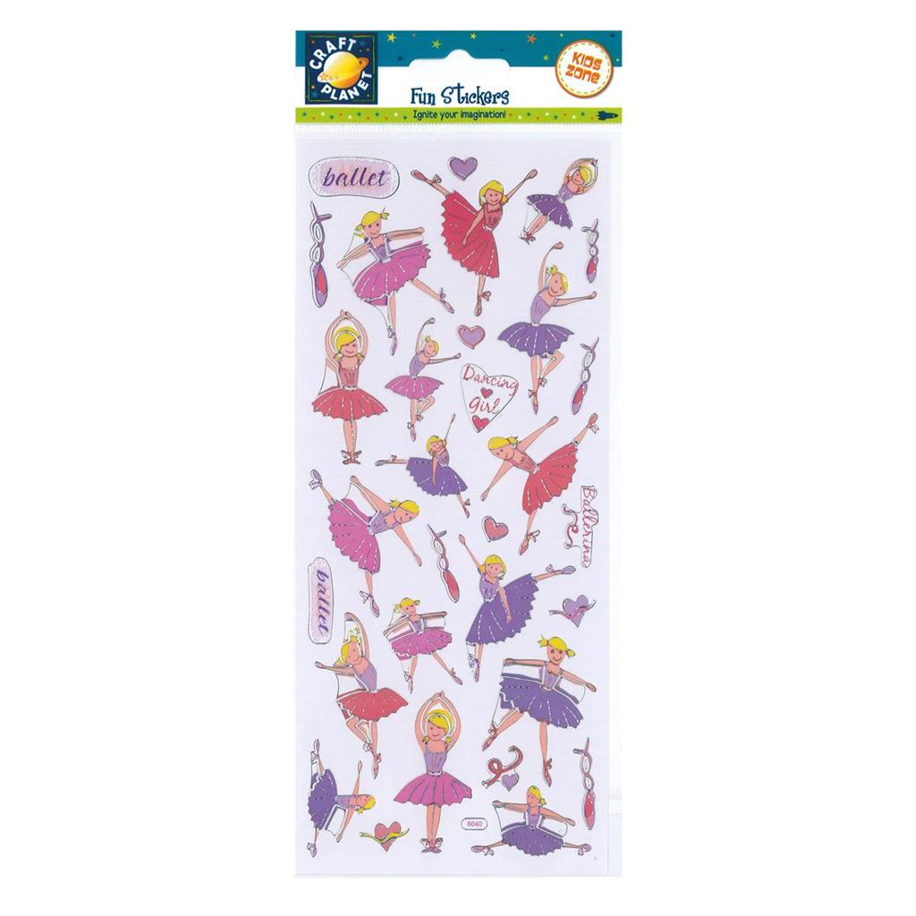 Craft Planet Fun Stickers - Ballet Dancers