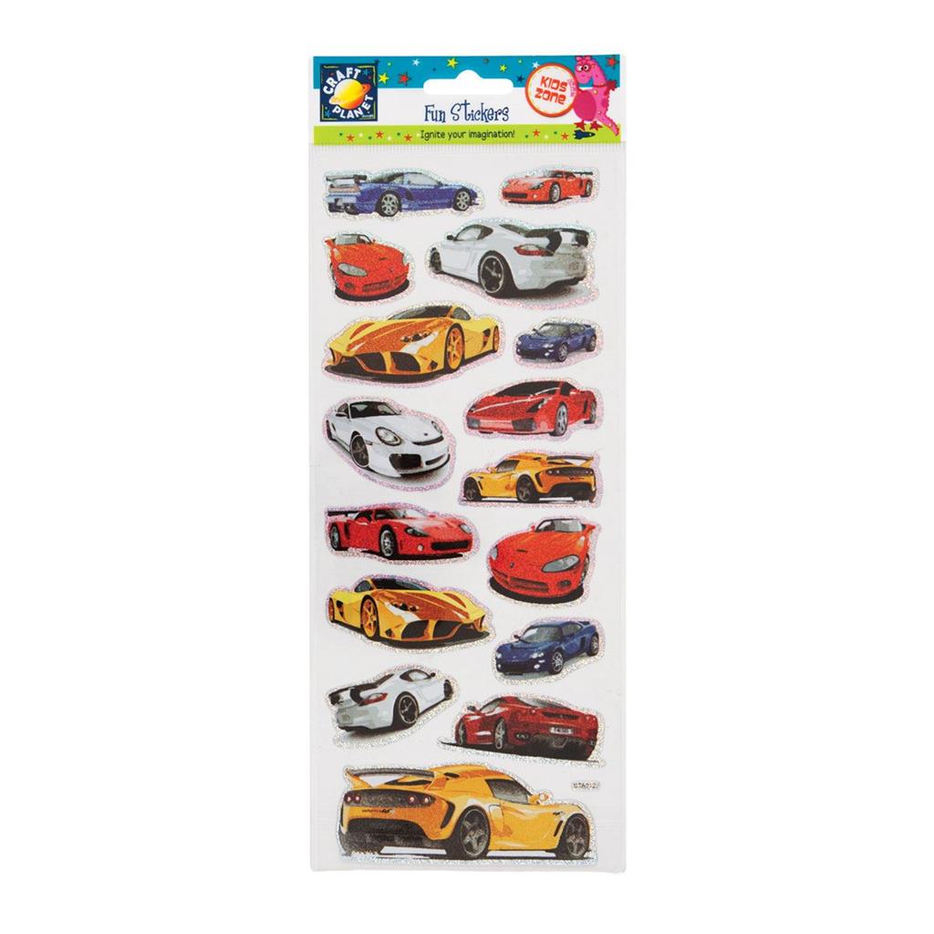 Craft Planet Fun Stickers - Cars