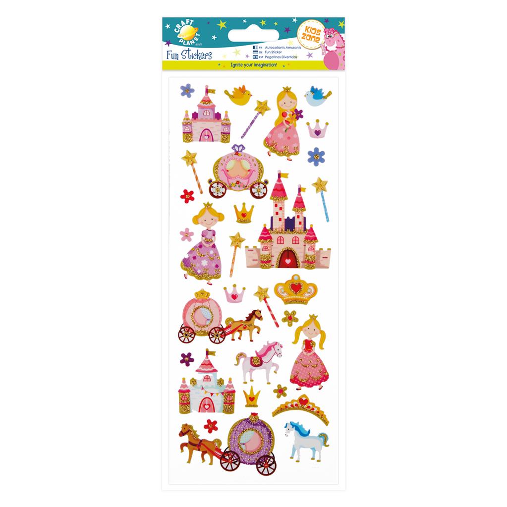 Craft Planet Fun Stickers - Princess