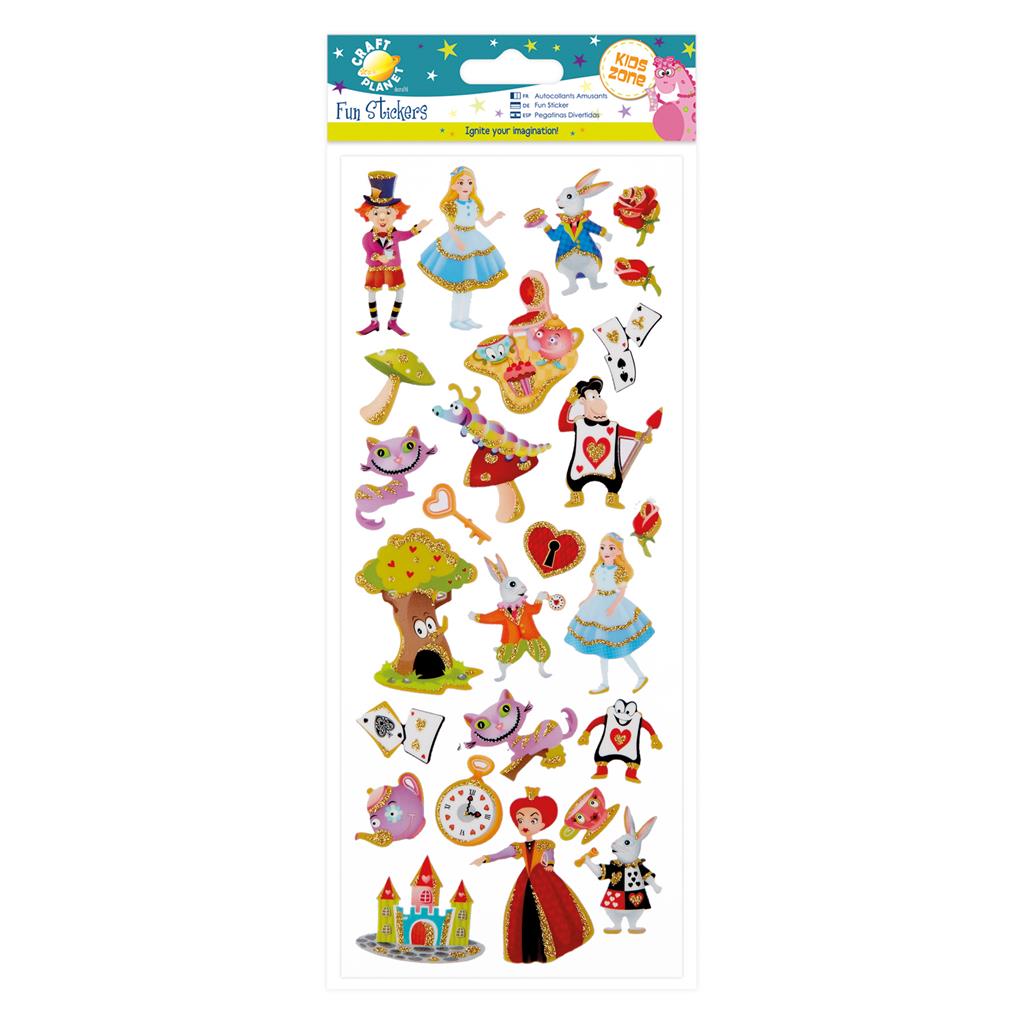 Craft Planet Fun Stickers - Alice in Wonderland