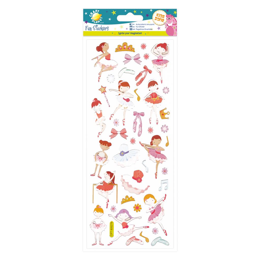 Craft Planet Fun Stickers - Pretty Ballerina