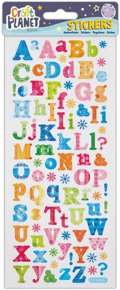 Craft Planet Fun Stickers - Flower Alphabet