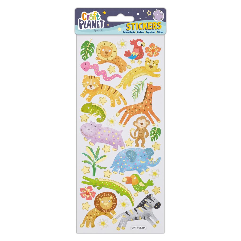 Craft Planet Fun Stickers - Jungle Animals