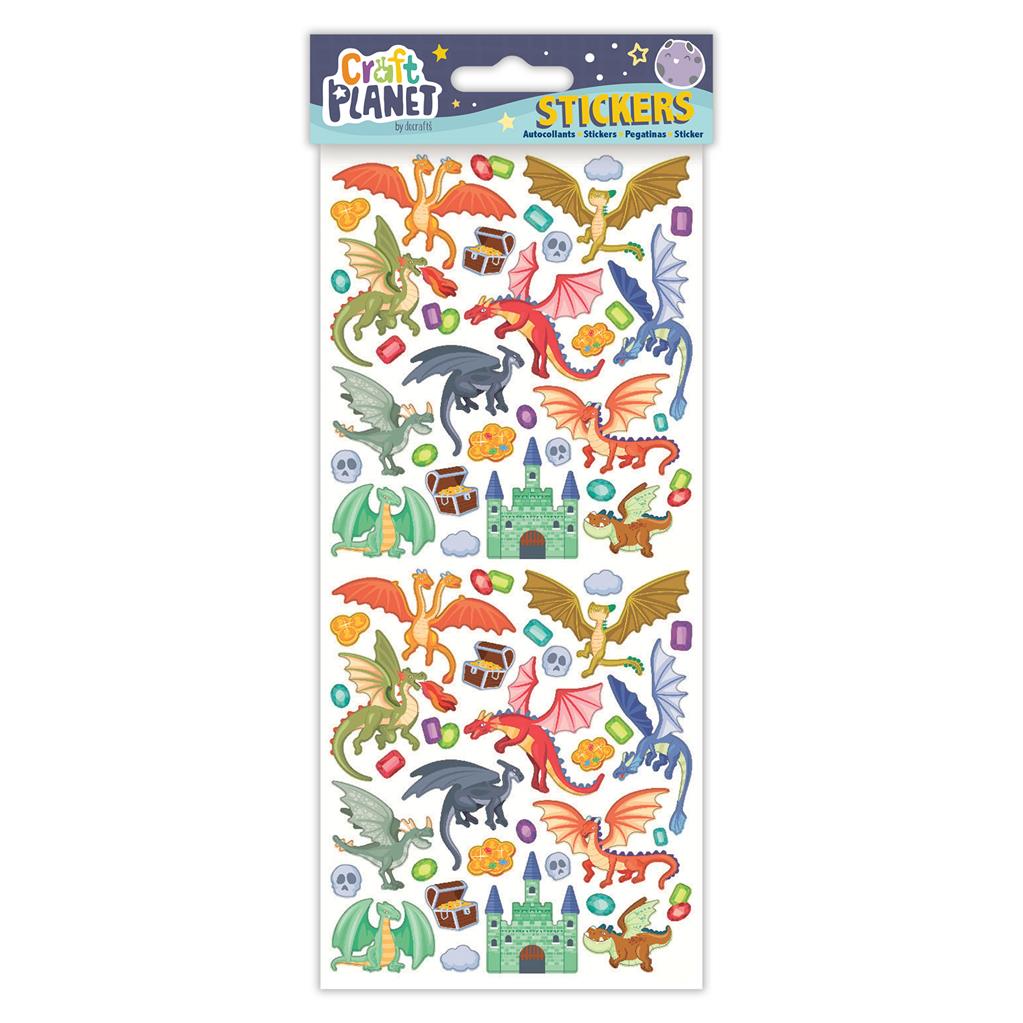 Craft Planet Fun Stickers - Dragon Castle