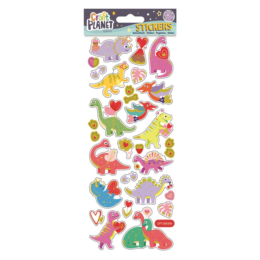 Craft Planet Fun Stickers - Dinosaur Love