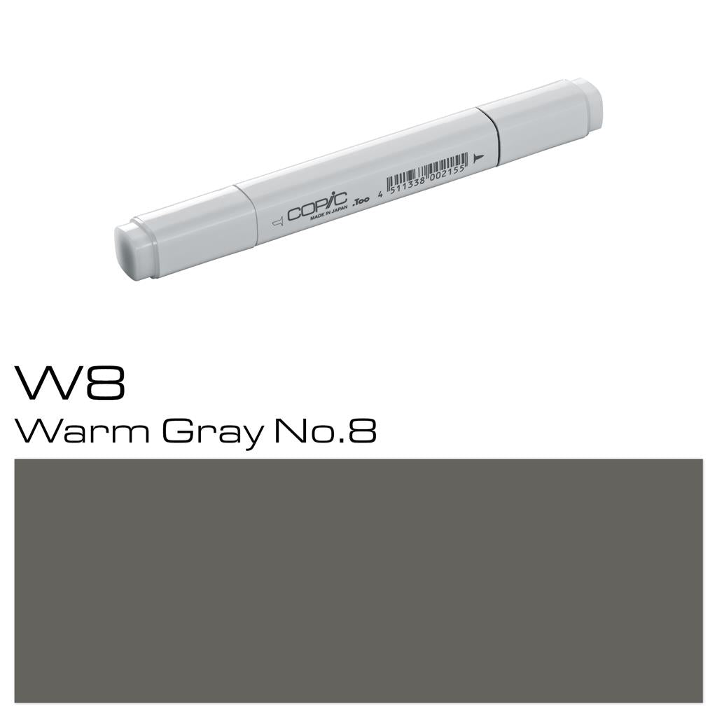 Copic Classic Marker Pen Warm Gray No. 8 (W8)