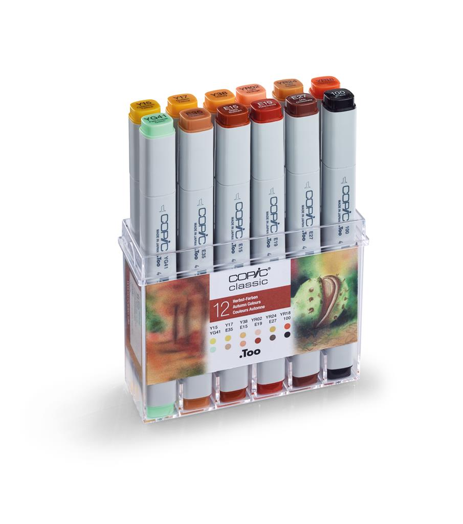 Copic Classic Marker Pen Set - Autumn Colours (12pc)