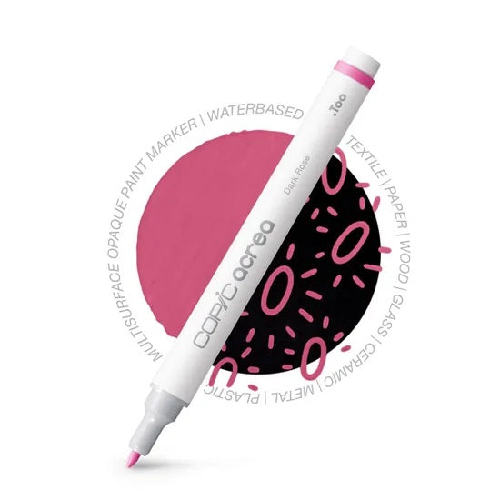 Copic Acrea Paint Marker Pen - Dark Rose