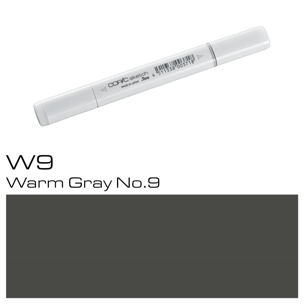 Copic Sketch Marker Pen Warm Gray No. 9 (W9)