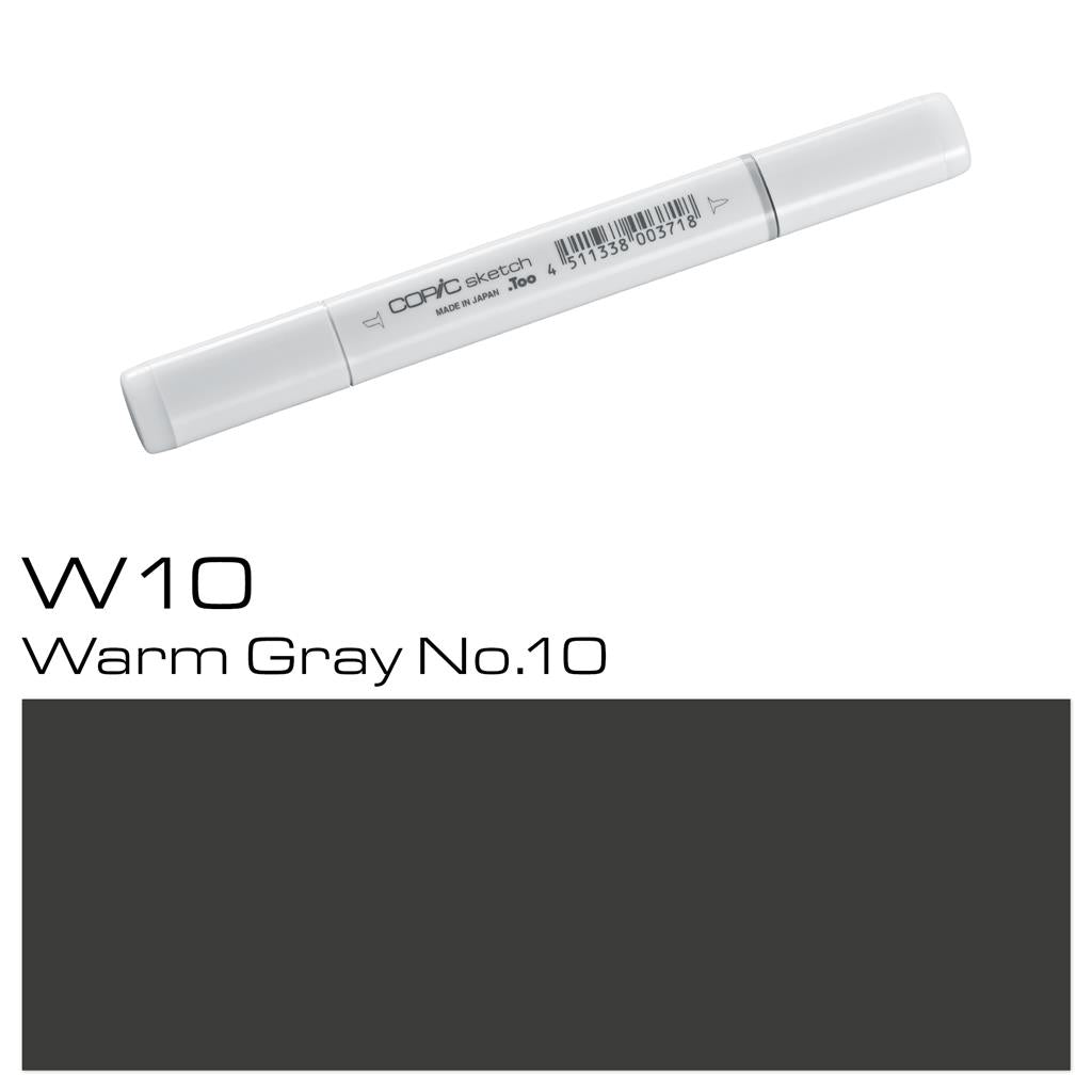 Copic Sketch Marker Pen Warm Gray No. 10 (W10)