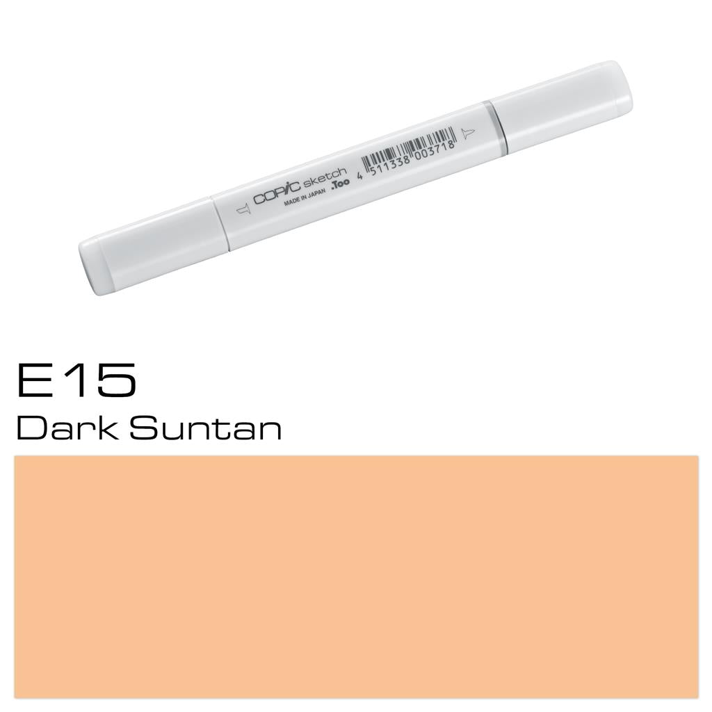 Copic Sketch Marker Pen Dark Suntan (E15)