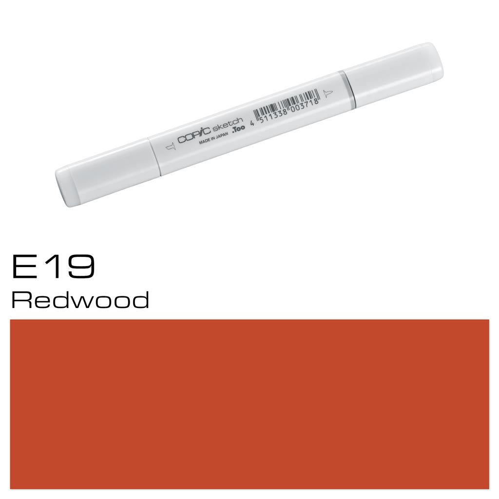 Copic Sketch Marker Pen Redwood (E19)