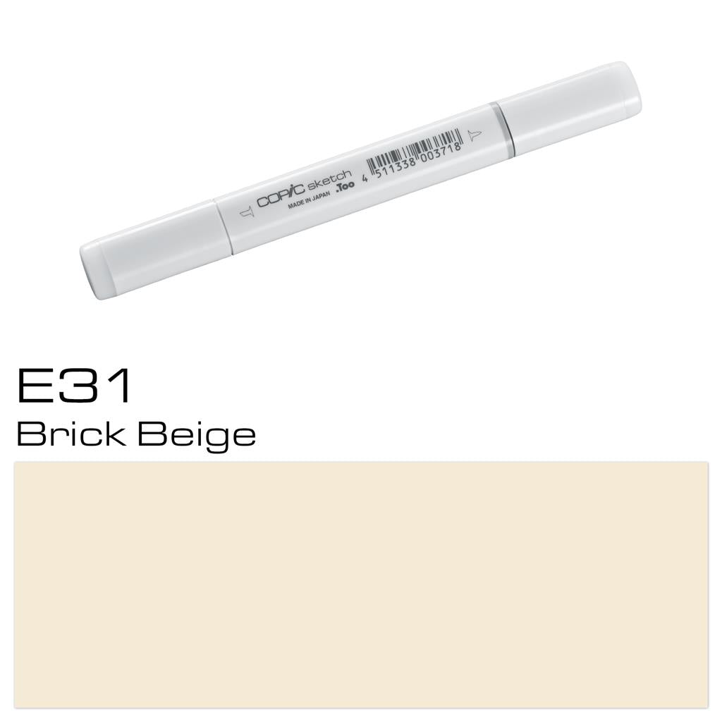 Copic Sketch Marker Pen Brick Beige (E31)