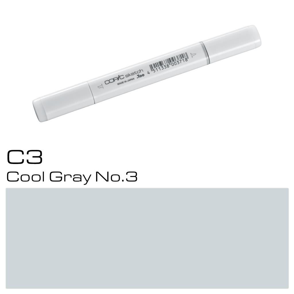 Copic Sketch Marker Pen Cool Gray No. 3 (C3)