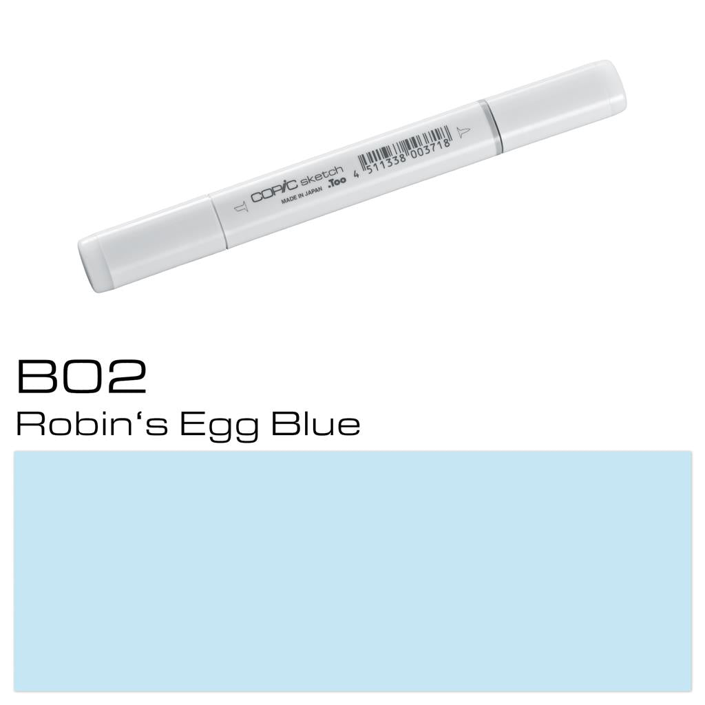 Copic Sketch Marker Pen Robins Egg Blue (B02)