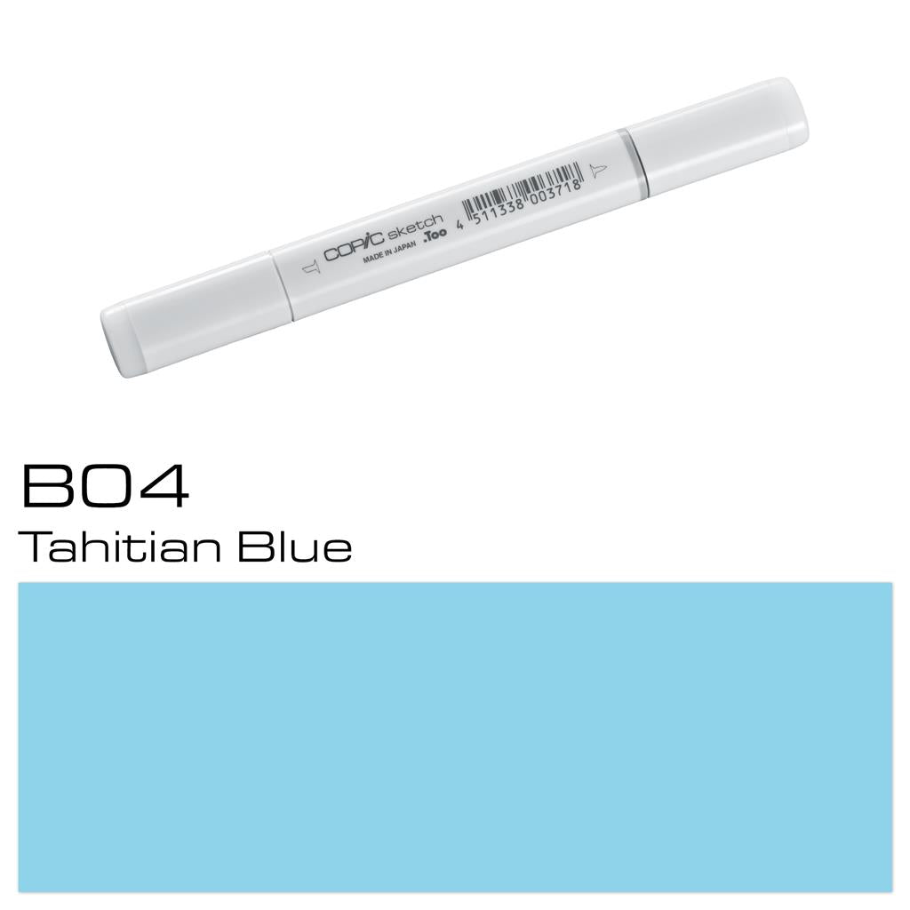 Copic Sketch Marker Pen Tahitian Blue (B04)