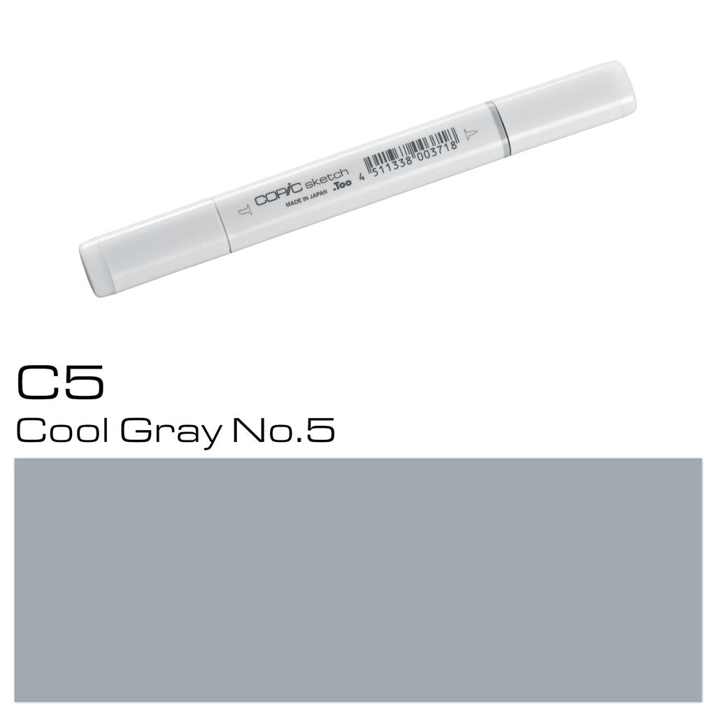 Copic Sketch Marker Pen Cool Gray No. 5 (C5)