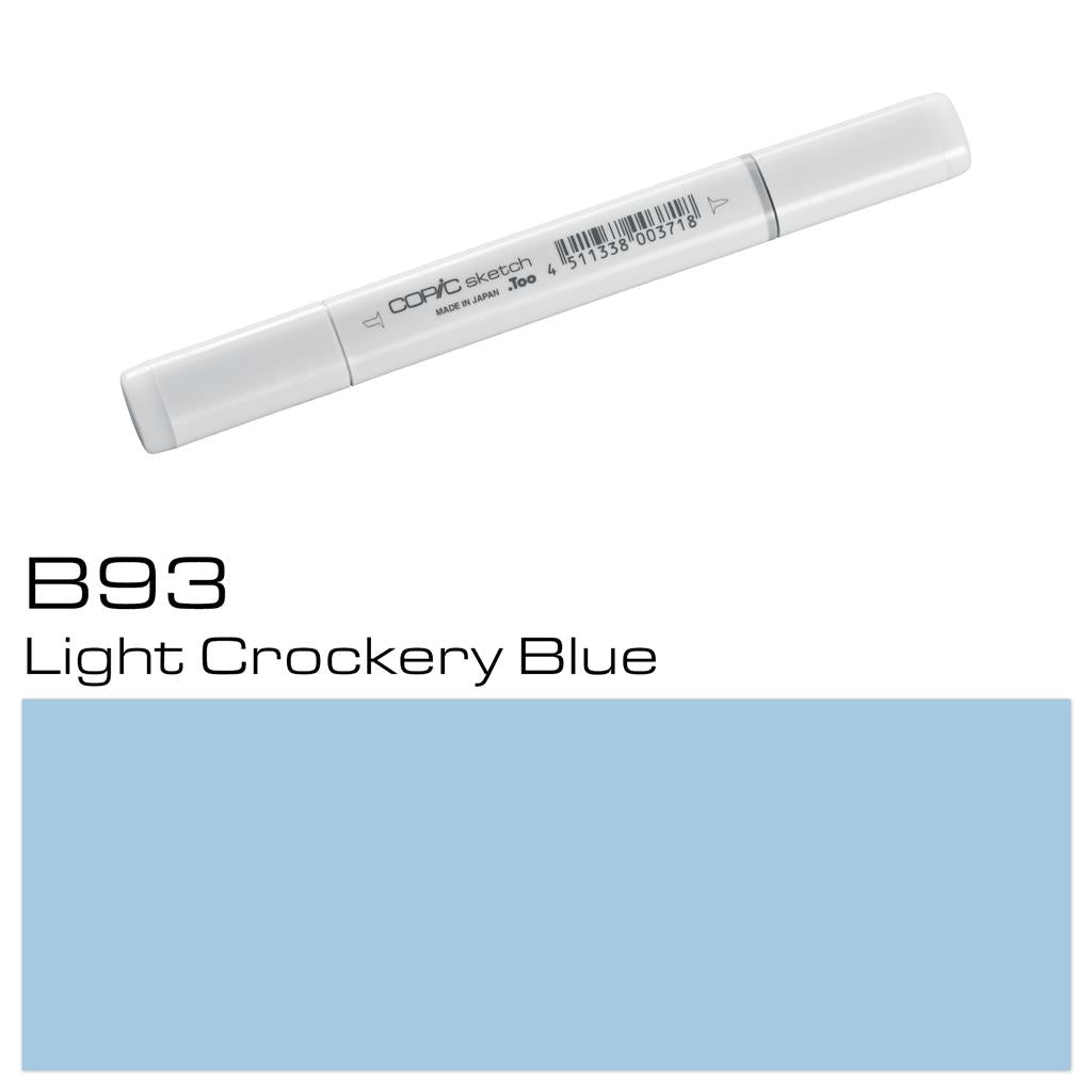 Copic Sketch Marker Pen Light Crockery Blue (B93)