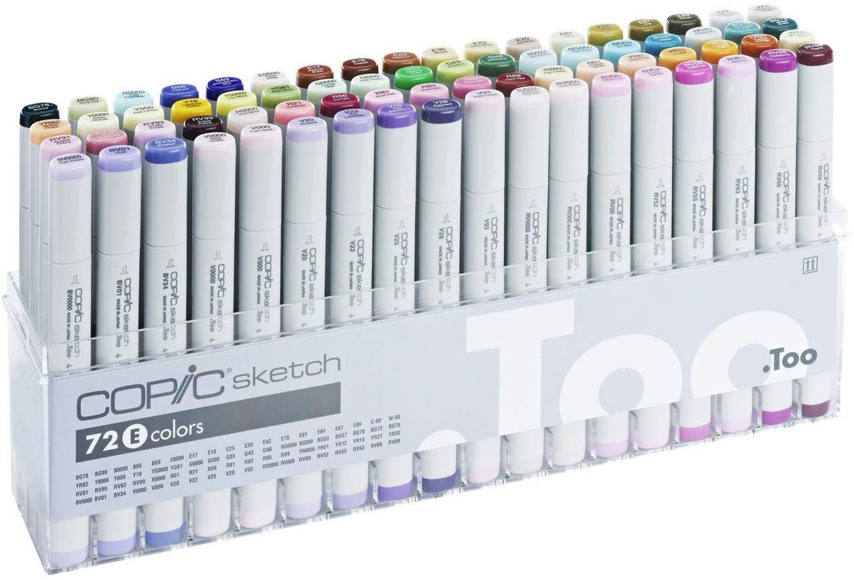 Copic Sketch Marker Pen Set E (72pc)