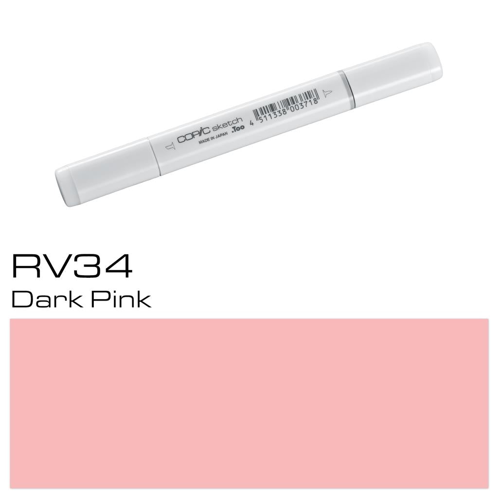 Copic Sketch Marker Pen Dark Pink (RV34)