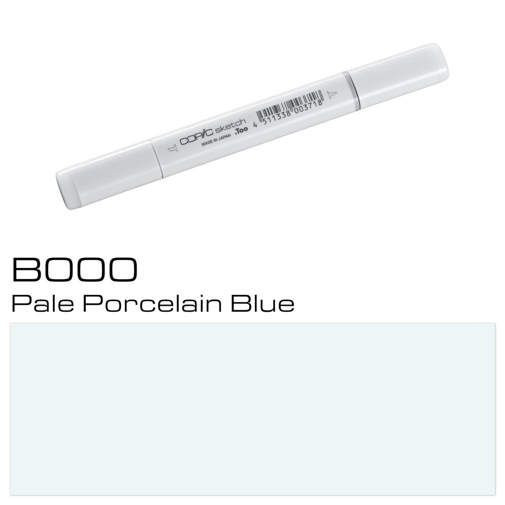 Copic Sketch Marker Pen Pale Porcelain Blue (B000)