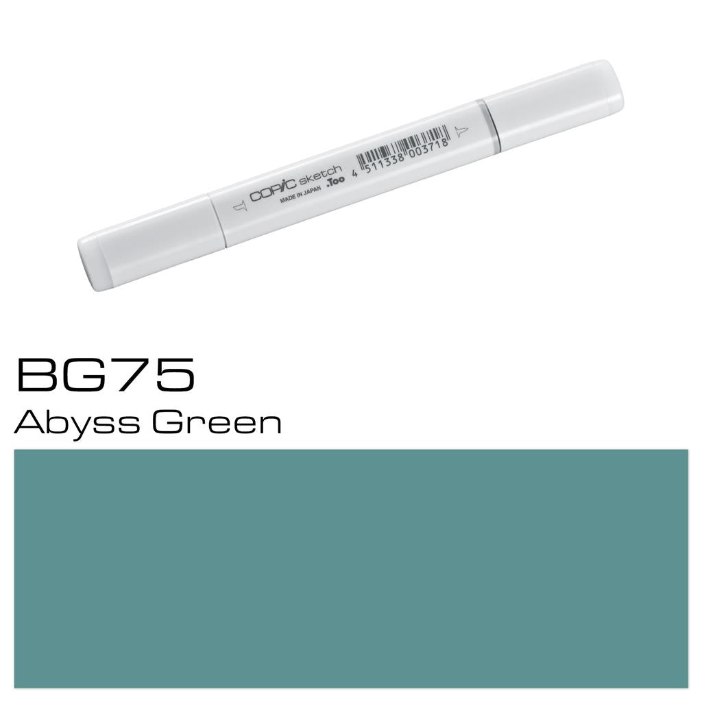 Copic Sketch Marker Pen Abyss Green (BG75)