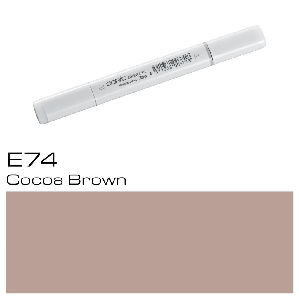 Copic Sketch Marker Pen Cocoa Brown (E74)