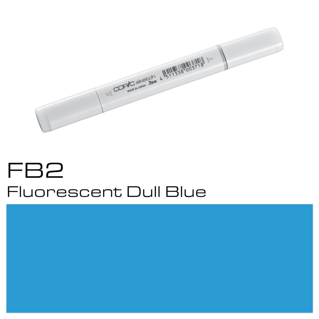 Copic Sketch Marker Pen Fluorescent Dull Blue (FB2)