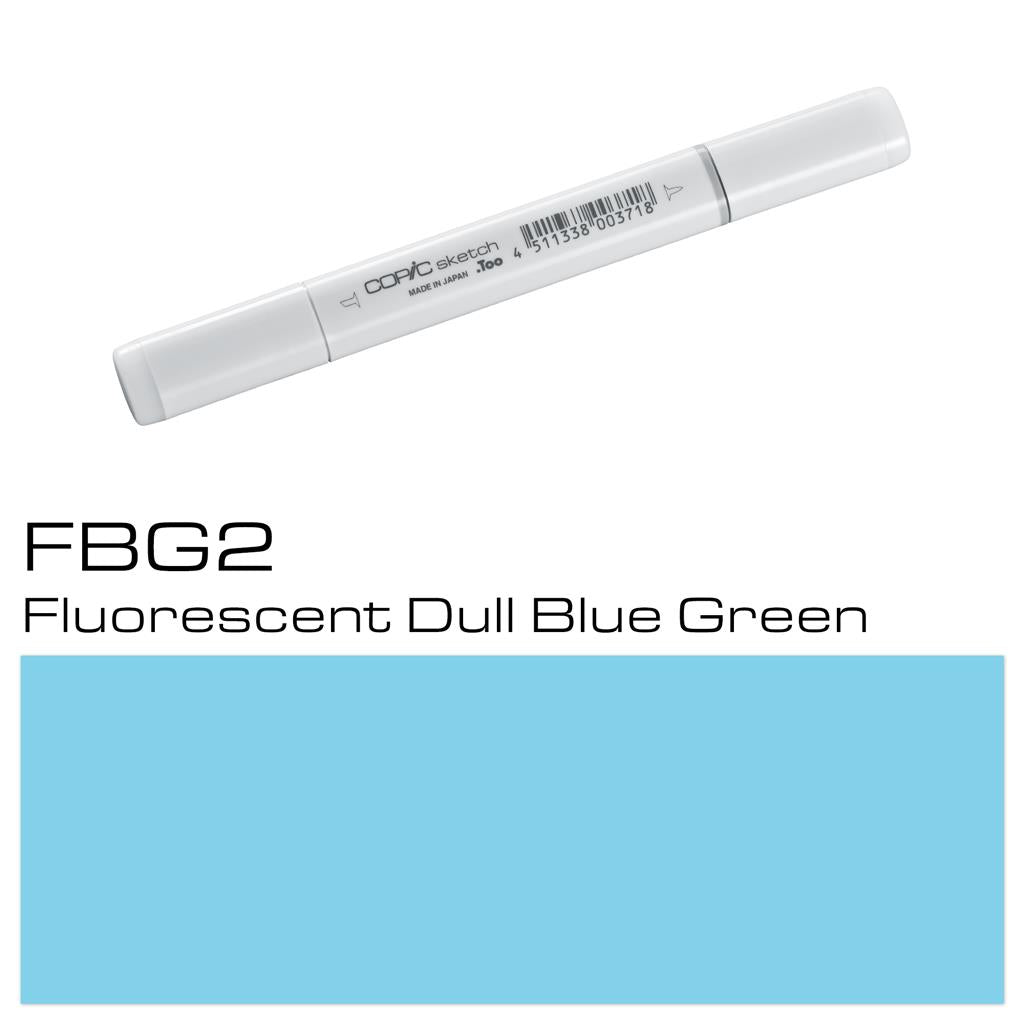 Copic Sketch Marker Pen Fluorescent Dull Blue Green (FBG2)