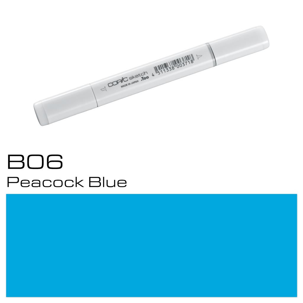 Copic Sketch Marker Pen Peacock Blue (B06)