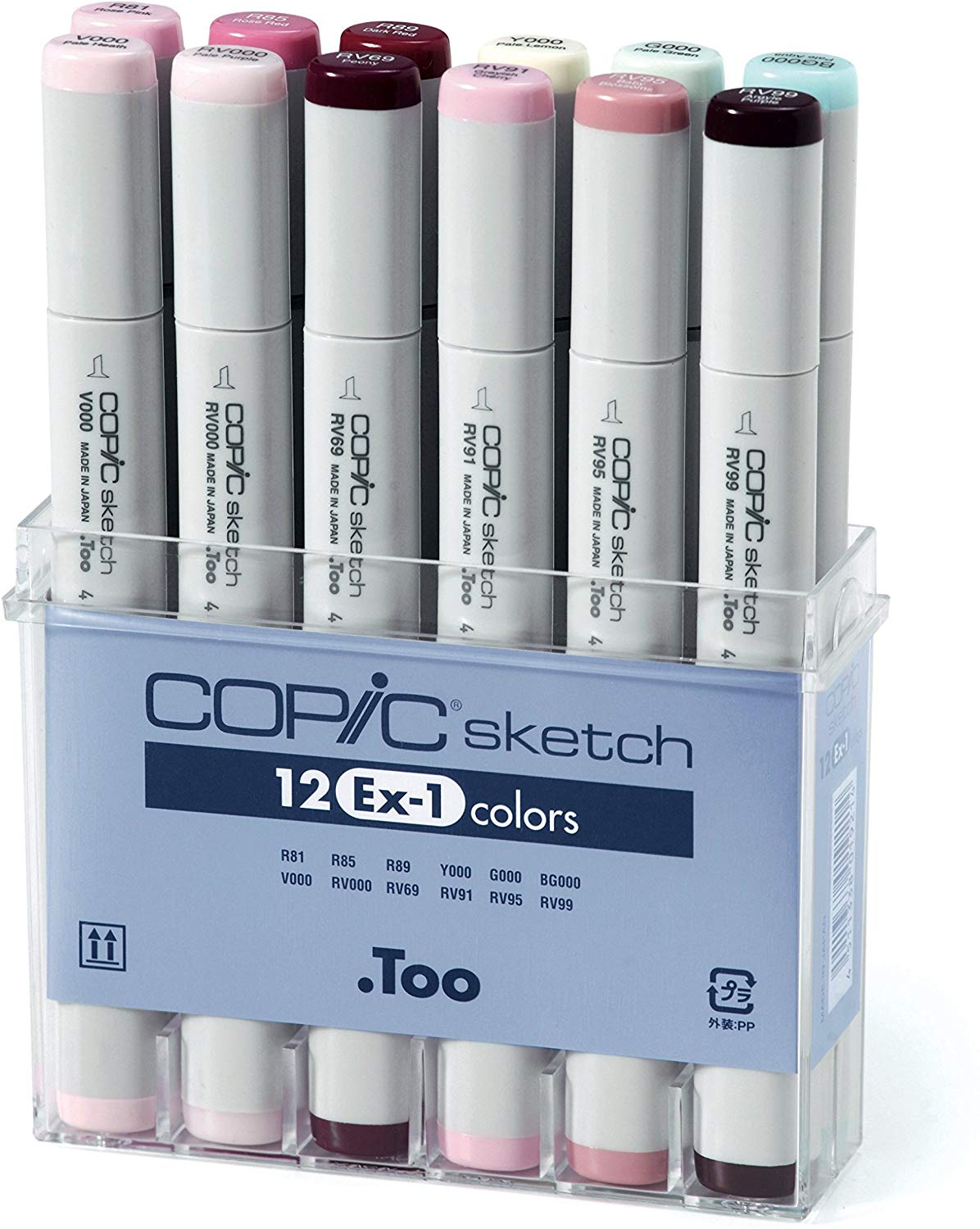 Copic Sketch Marker Pen Set EX-1 (12pc)