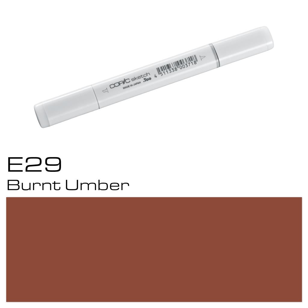 Copic Sketch Marker Pen Burnt Umber (E29)