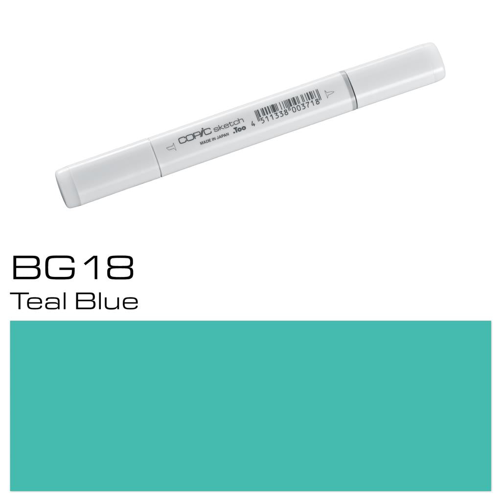 Copic Sketch Marker Pen Teal Blue (BG18)