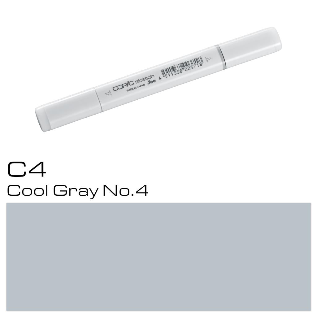 Copic Sketch Marker Pen Cool Gray No. 4 (C4)