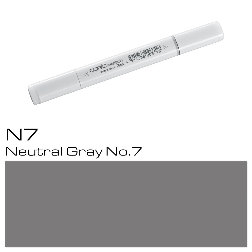 Copic Sketch Marker Pen Neutral Gray No. 7 (N7)