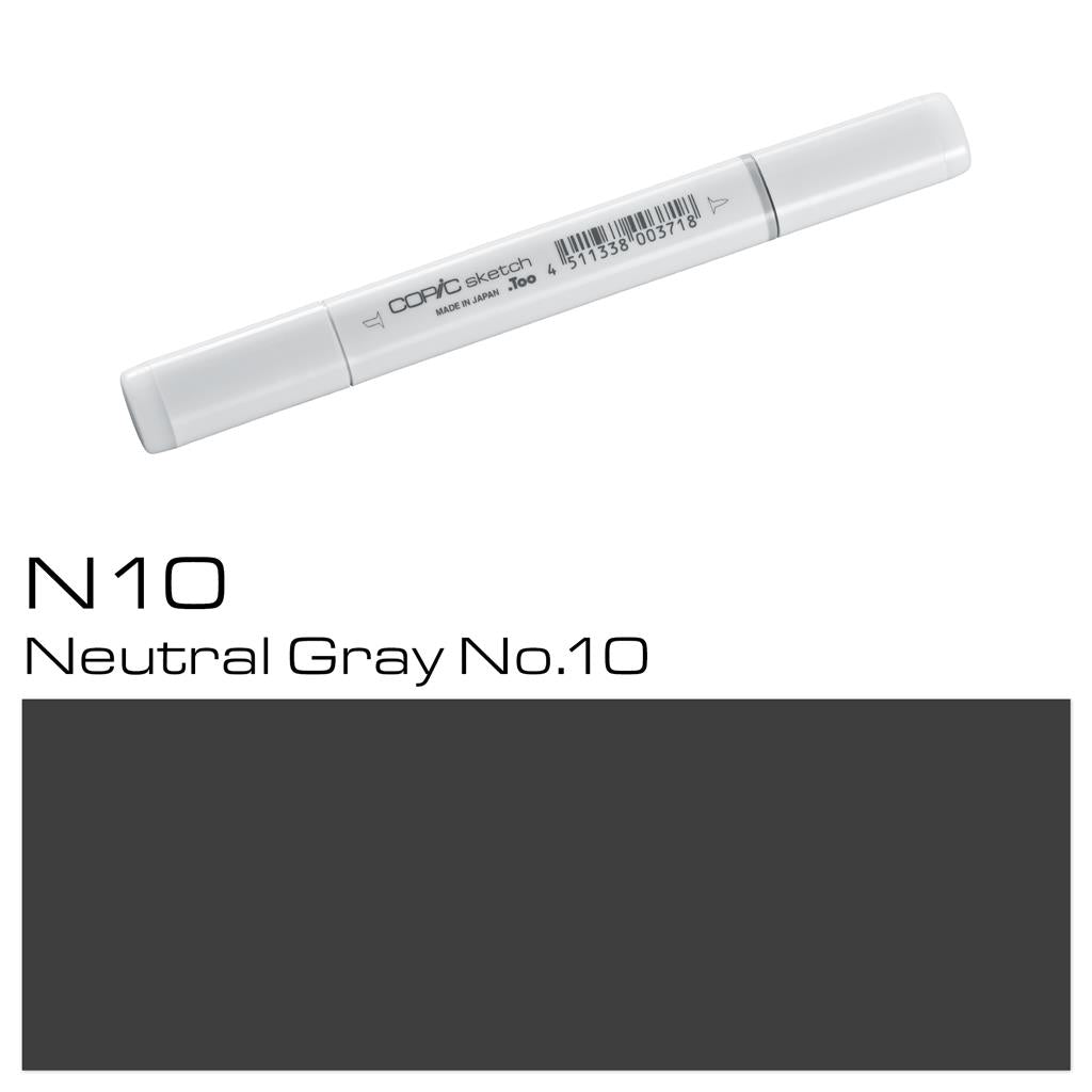 Copic Sketch Marker Pen Neutral Gray No. 10 (N10)