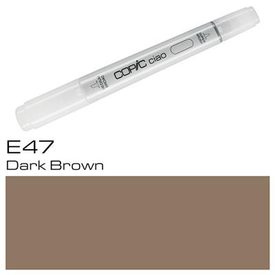 Copic Ciao Marker Pen Dark Brown (E47)