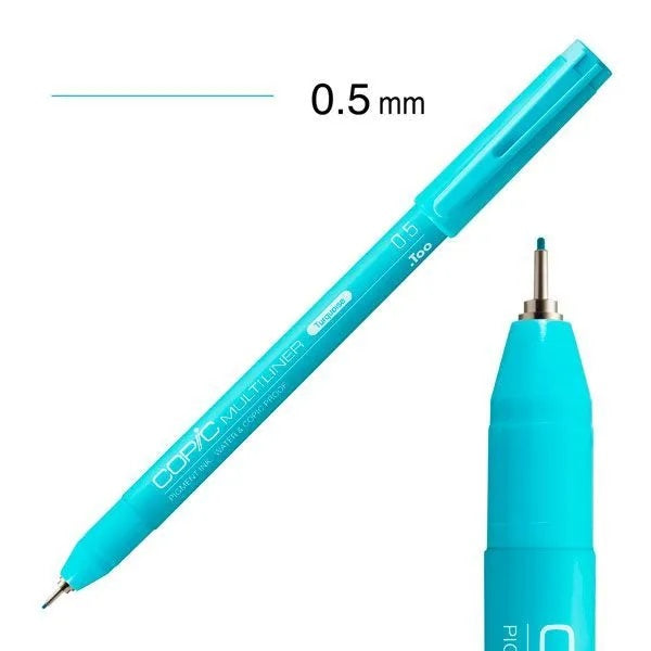 Copic Multiliner Fine Pen 0.5mm Turquoise