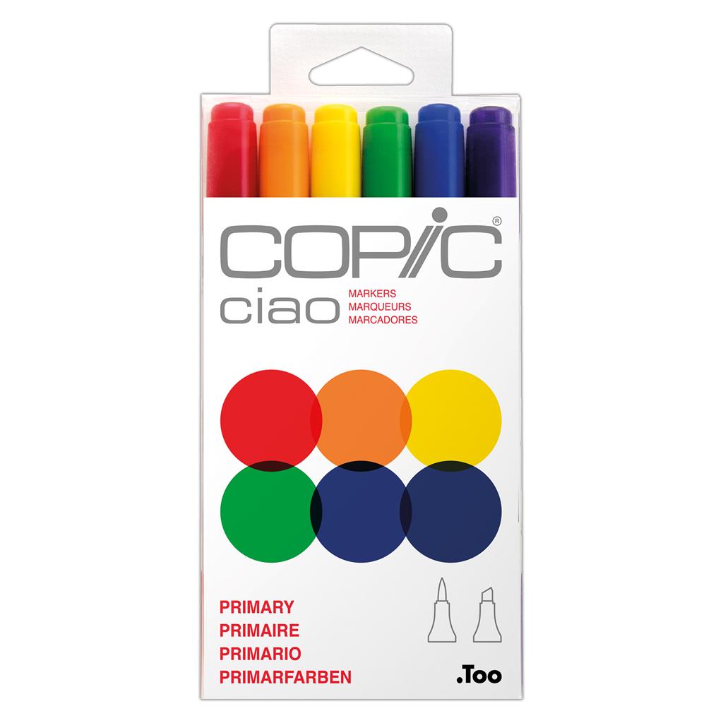 Copic Ciao Marker Pen Set - Primary (6pc)